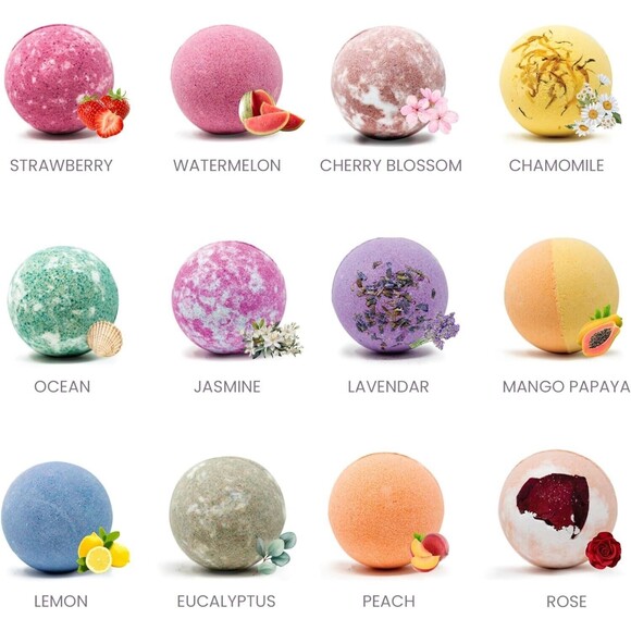 Husn Skin Moisturizing Rejuvenating Organice Bath Bomb Set New - Picture 2 of 4